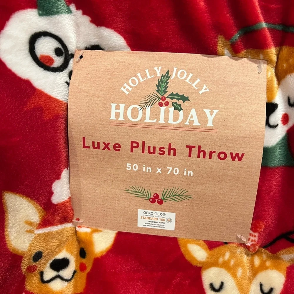 Red christmas Animal blanket
